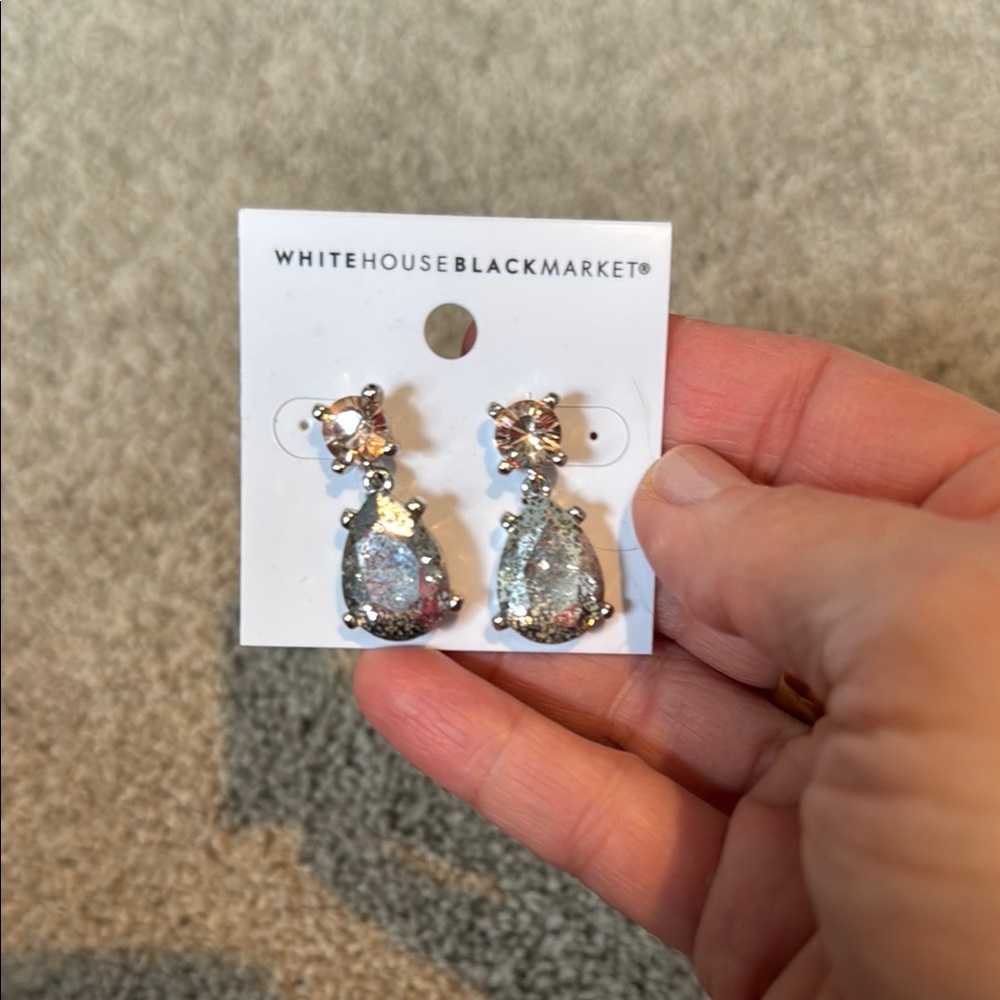 White House Black Market Silver Earrings